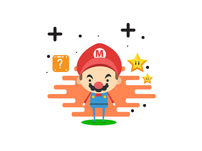 Mario vector design art concept design illustrator mario vector video games