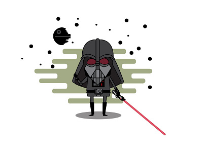 Vader vector art adobe art concept illustration starwars vader vector