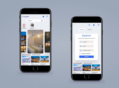 Travel Booking app branding design ui ux