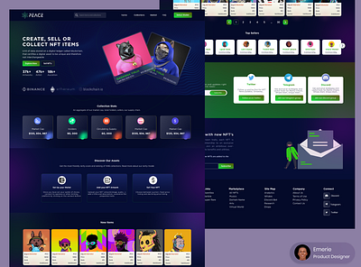 NFT Landing Page landing page nft nft landing page ui design uiux uiux design website