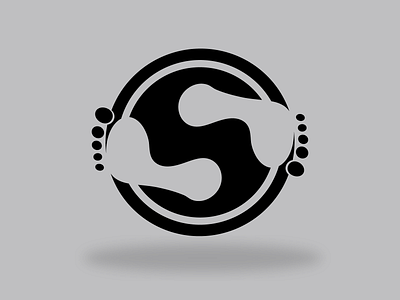 letter s logo with soles of the feet art branding design flat icon illustration illustrator logo minimal vector