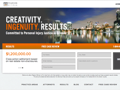 Accident Law Orlando bootstrap creative jquery orlando web design web development website