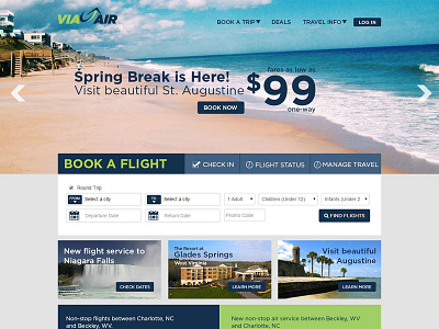 ViaAir New Homepage 2015