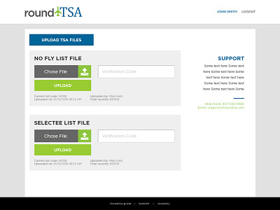 roundTSA airport bootstrap css development file management html javascript logo security tsa viadigital