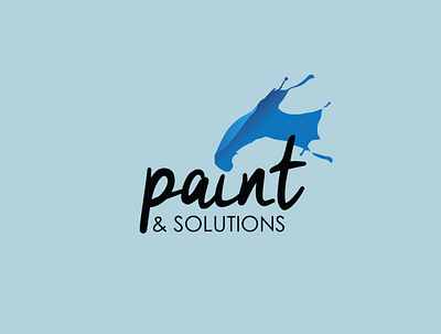 Paint & Solutions Logo brand identity branding illustrator logo logo design logotype