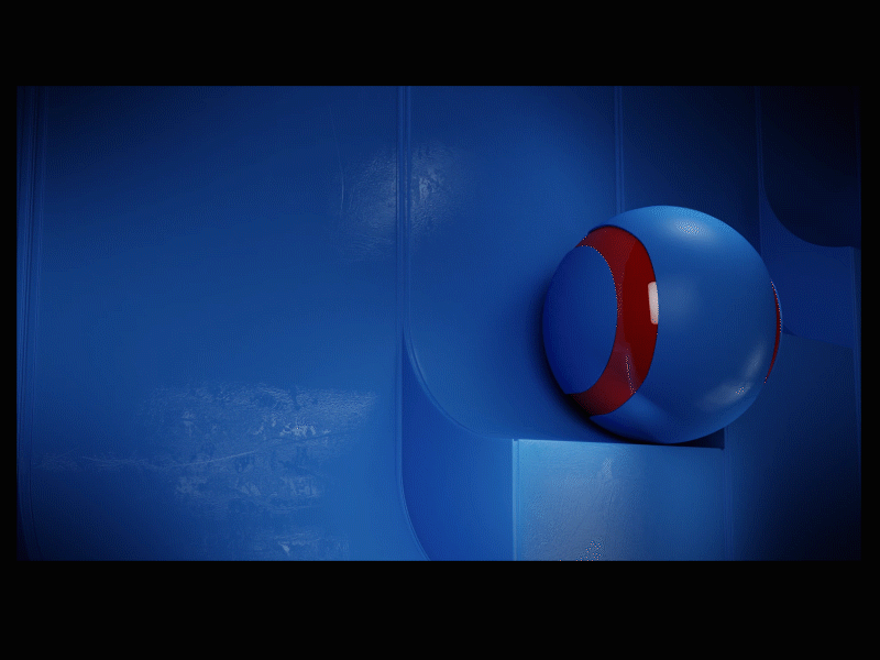 ball vs stairs ball blender blender3dart blue satisfying stairs