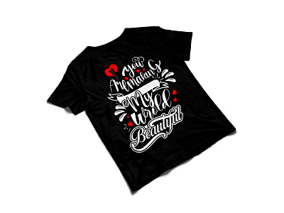 caligraphy t shirt design