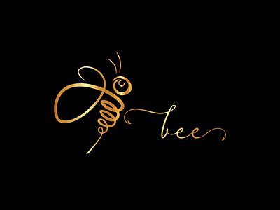 friendly, appealing and unique bee logo