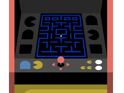 Pacman Illustration illustration retro