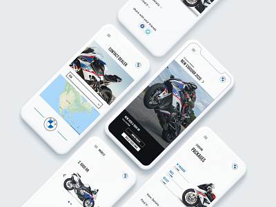 BMW Mobile App app design motorcycle ui ui ux uidesign ux web