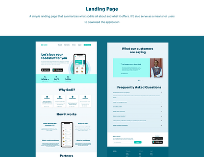 Buy Now Pay Later Food loan application | SODI app design illustration minimal ui ux web design