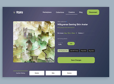 Roku Marketplace design minimal ui ux web web design