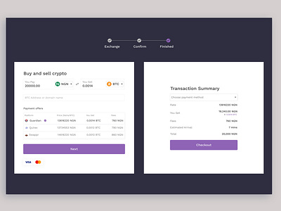 Fiat 0n-Ramp solution for an exchange