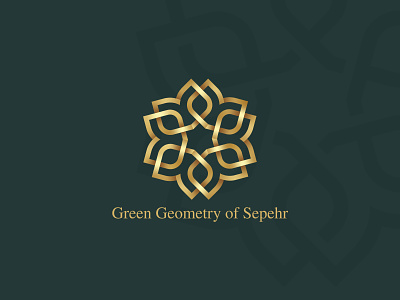 Green Geometry of Sepehr Visual Identity Design brand design brand identity branding gold logo graphic design logo logo brand logo branding logo design logo gold logo leaf