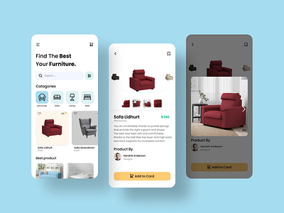 Furniture App furniture app mobile app mobiledesign ui uiuxdesign