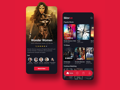 Movies app design