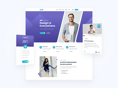 Aga - Business WordPress theme