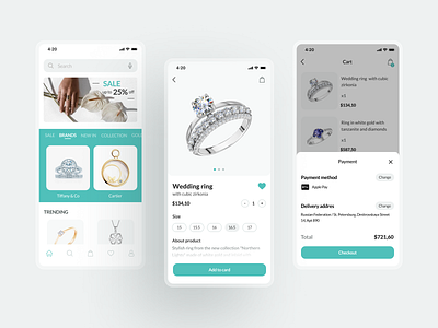 Mobile app  -  Jewelry