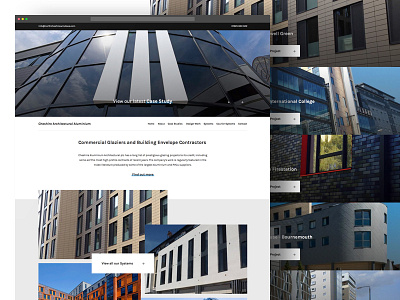 Architectural Website clean design layout photography ui web website