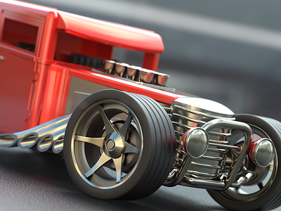 C4d Hot Rod with Redshift