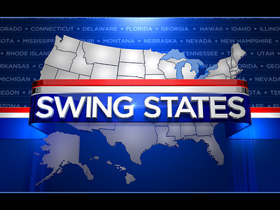 Swing States - Election Graphics broadcast c4d motion design television