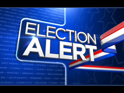 Election Alert - Election Graphics broadcast c4d motion design television