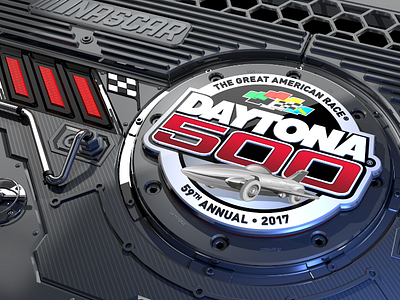 3d Engine Environment - Daytona 500 3d c4d motion graphics racing