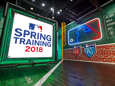 Spring Training Franchise Sports Open baseball broadcast c4d corona renderer design mlb motion sports