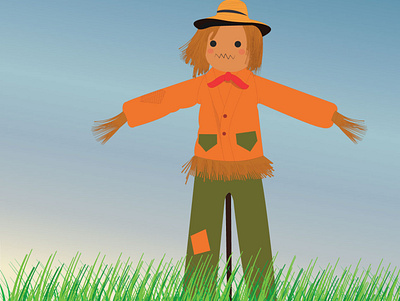 Scare Ccrow animation art custom design design illustration illustrator scarecrow vector