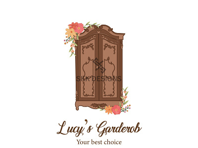 Lucy's Garderob animation art branding closet custom design design fashion graphic design illustration illustrator logo vector wardrobe women