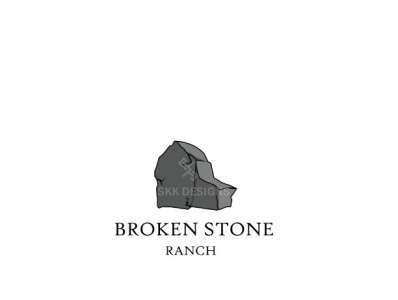 Broken Stone branding custom design design graphic design illustration illustrator logo logo design stone vector