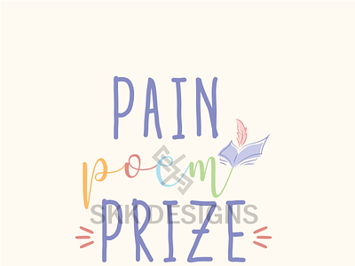 Pain Poem Prize art brand brand identity branding creative logo custom design design graphic design graphic designer illustration illustrator logo logo design logo designer logo maker logo type logos minimalist modern vector