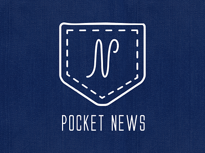 Pocket News Branding branding design flat illustrator logo vector