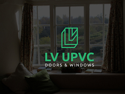 LV UPVC brand branding geometic icon identity lettermark logo logo design logo mark logodesigner lv mark minimal minimalist logo monogram vector