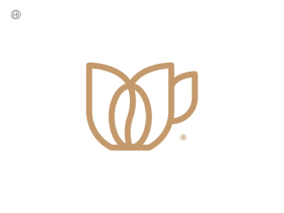coffee shop brand branding coffee bean coffee cup coffee cups coffee logo coffee shop dailylogochallenge dual meaning geometic icon identity logo logo design mark minimalist monogram simple symbol vector