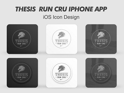 Thesis Run Cru Icons