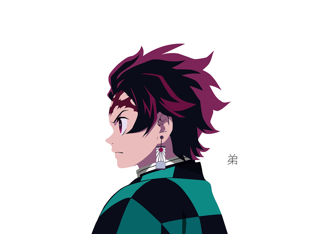 tanjiro drawing full body