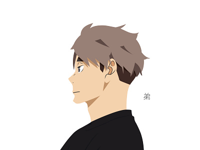 Illustration | Osamu Miya anime challenge character haikyuu haikyuu!! illustration illustrator manga miya osamu portrait portrait illustration volleyball