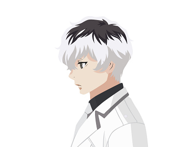 Illustration | Haise Sasaki :re anime challenge character ghoul haise illustration illustrator ishida manga portrait portrait illustration sasaki sui tokyo ghoul