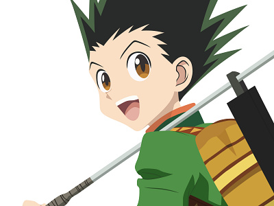 Illustration | Gon Furīkusu anime challenge character gon hxh illustration illustrator portrait portrait illustration