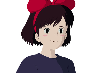 Illustration | Kiki anime challenge character ghibli hayao illustration illustrator kiki miyazaki portrait portrait illustration