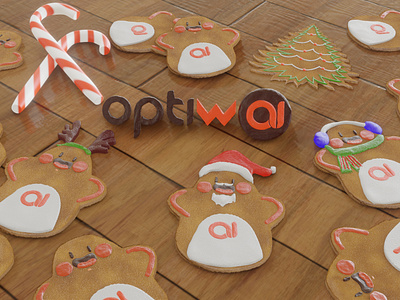Christmas Greeting - 3D render