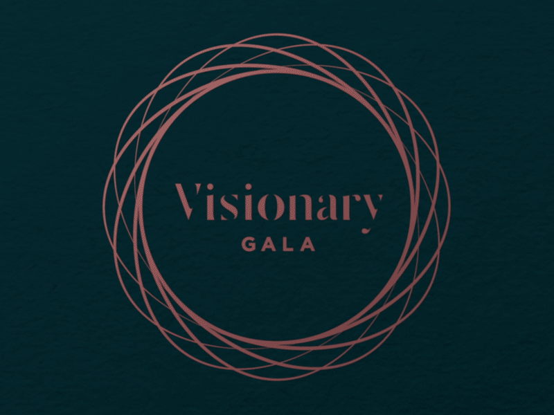 Visionary Awards Gala Logo Animation animation awards gala gold logo metallic shine visionary