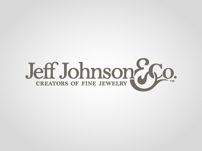 Jeff Johnson & Co. Logo ampersand apothecary black brand elegant fancy fine friendly jewelry logo typography white