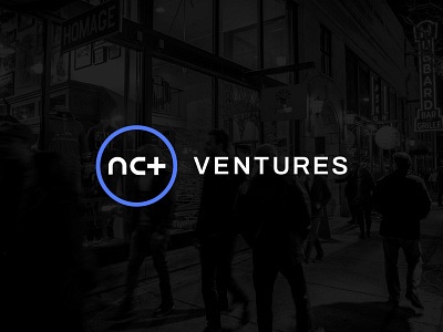 NCT Ventures Logo app black blue branding circle color digital fintech healthtech logo modern navy photo sanserif startup logo tech typography venture capital vibrant