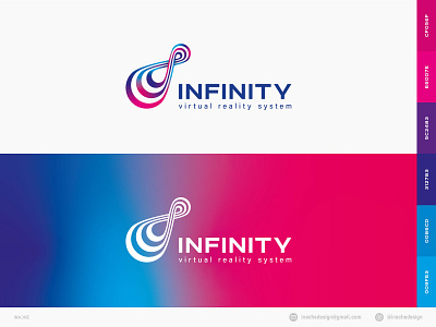 Logo "Infinite" virtual reality system belarus brand design branding design dribbble inachedesign logo logo design logodesign logomachine logomaker logomark logos logotype ui vector