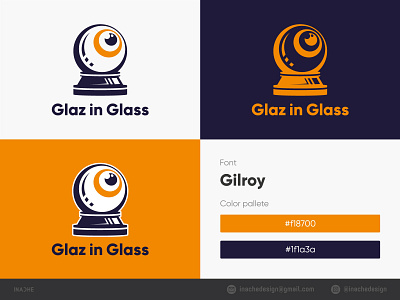 Glaz in Glass_logo belarus branding design dribbble glass illustration inachedesign logodesign logos logotype rebrending redesign ui vector