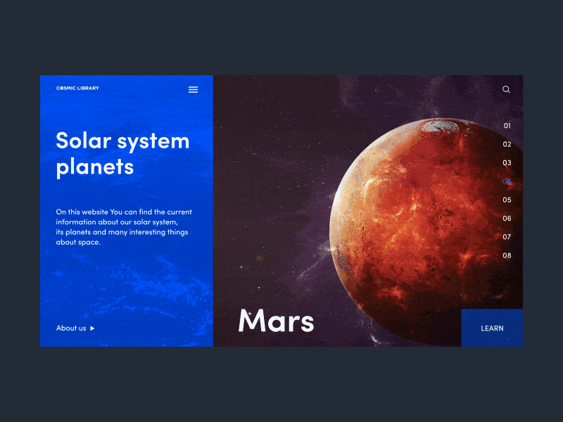 Solar system planet_web_animation