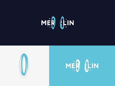 Merlin belarus branding design dribbble fantasy illustration logo logodesign logomark logos logotype merlin minimalism portal portal 2 typography vector