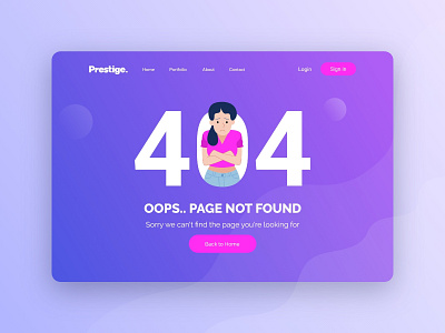 Daily UI 008 - 404 page 404 page art branding daily ui challenge dailyui design graphic design logo minimal ui ux vector website